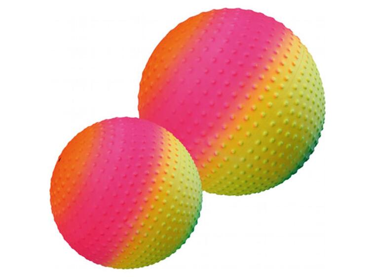 Regnbueball Togu Sunrise 18 cm 18 cm fargerik lekeball med nupper 