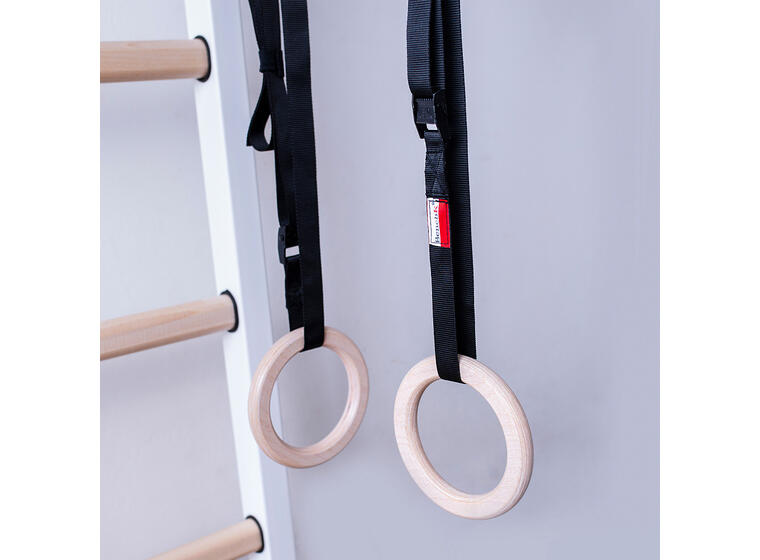 Ribbevegg BenchK 412 Hvit Pull-up | turnringer| husketallerken 