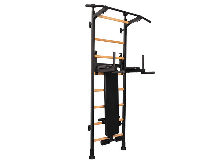 Ribbevegg BenchK 513 Svart Fastmontert pull up | dip bar | benk 