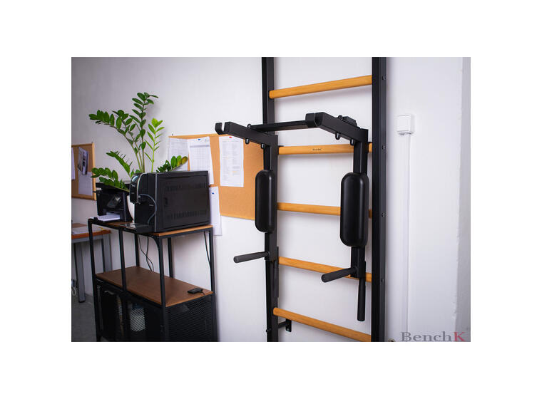 Ribbevegg BenchK 513 Svart Fastmontert pull up | dip bar | benk 
