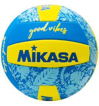 Sandvolleyball Mikasa Good Vibes Blå/Gul | Beachvolley | Trening og lek