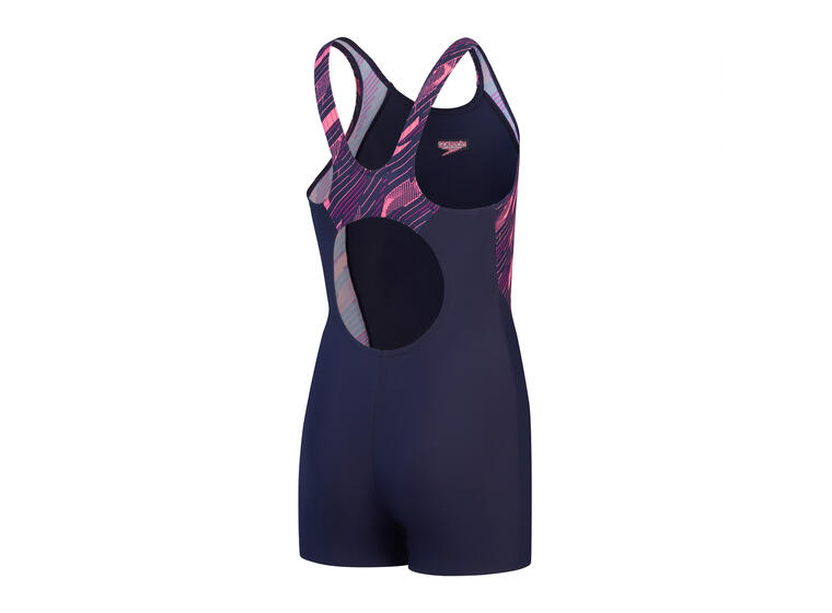 Splice Legsuit Badedrakt jr 116 Speedo | Marine/Rosa | ECO EnduraFlex 