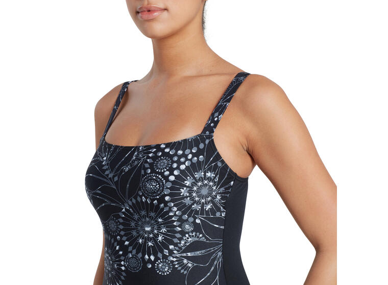 Stellar Adj. Classicback Badedrakt EU38 Zoggs | Svart/Flerfarget | Ecolast+ 