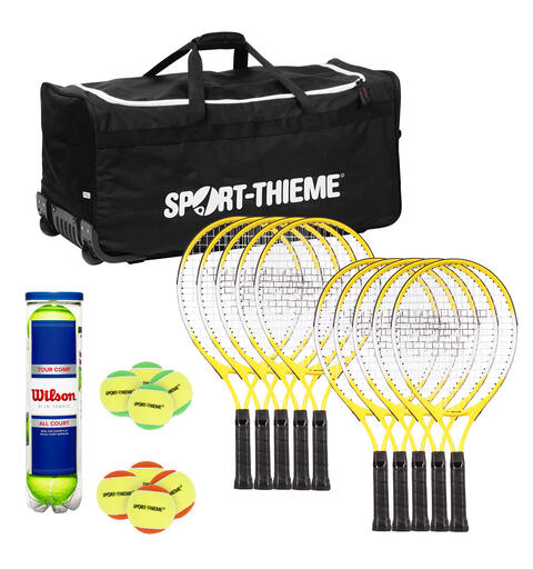 Tennissett for barn - Avansert 10 tennisracketer | 20 tennisballer