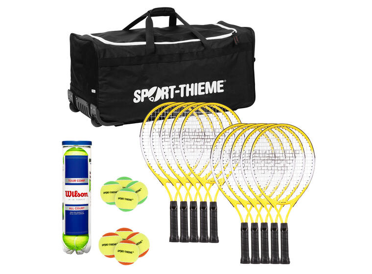 Tennissett for barn - Avansert 10 tennisracketer | 20 tennisballer 