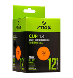 Bordtennisballer Stiga Cup Oransje 12 stk | Trenings- og fritidsball