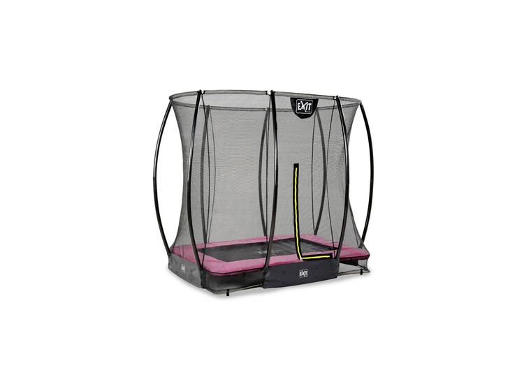 EXIT Silhouette bakketrampoline 153 x 214 cm | Rosa | Sikkerhetsnett 
