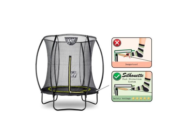 EXIT Silhouette trampoline 183 cm | Inkl. sikkerhetsnett 