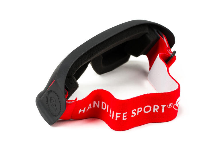 Handi Life Goalball Maske - rød Mobility briller - blendemaske 