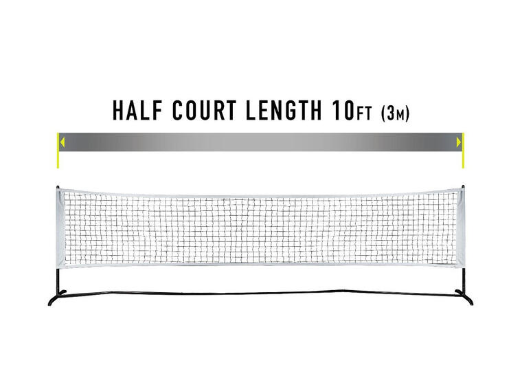 Pickleballracket Startersett Nett 1/2 Court | 2 racketer | 2 baller 