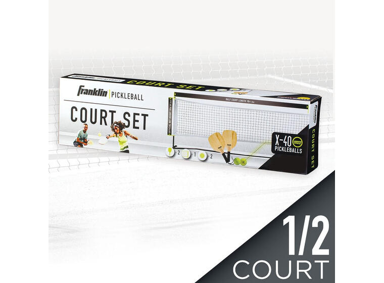 Pickleballracket Startersett Nett 1/2 Court | 2 racketer | 2 baller 