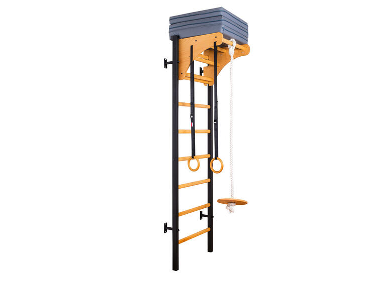 Ribbevegg BenchK 212B Svart Pull-up | turnringer | husketallerken 