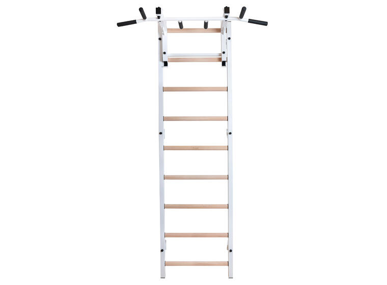 Ribbevegg BenchK 711W Hvit Juster- og vendbar pull-up stativ 