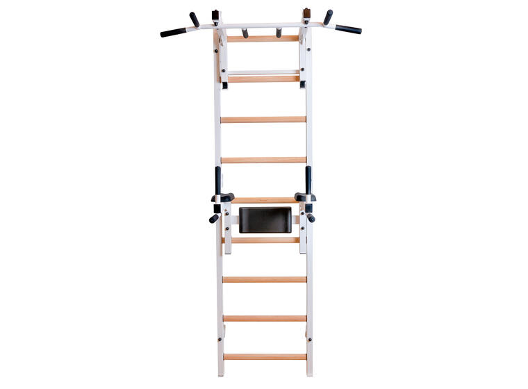 Ribbevegg BenchK 712W Hvit Avtakbar pull-up| Høydejusterbar dip bar 