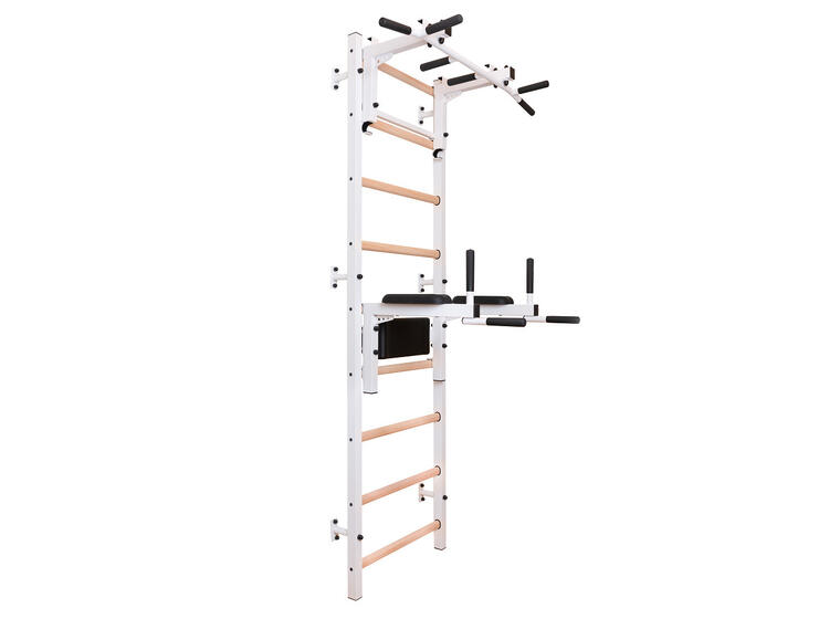 Ribbevegg BenchK 712W Hvit Avtakbar pull-up| Høydejusterbar dip bar 