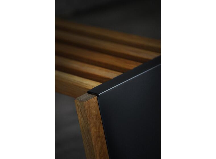 Sittebenk Stål & Eik | Hvilebenk 1510 mm | 445 mm | 490 mm 