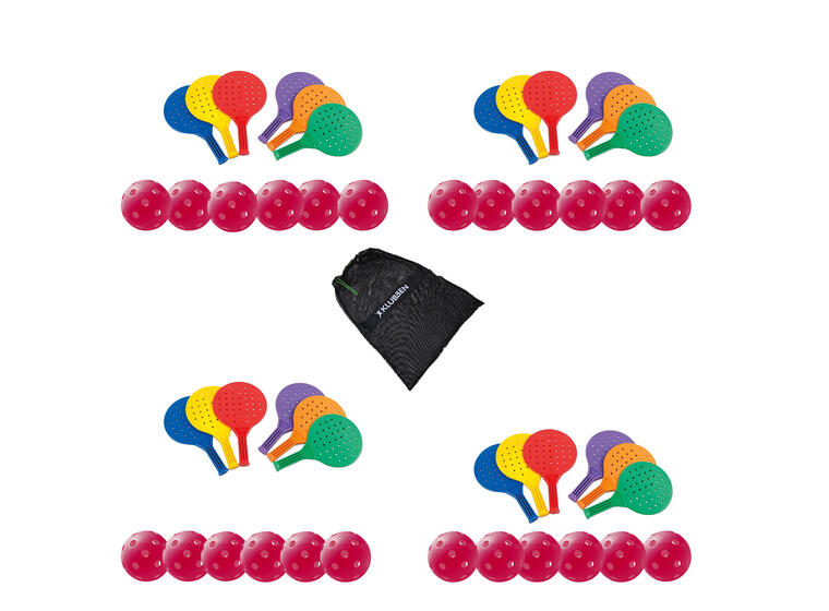Skolepakke Padle 24 stk racketer | 24 baller | 1 Bag 