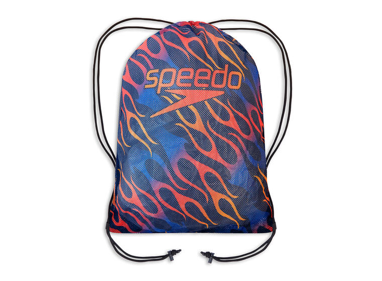 Speedo Equipment Mesh Bag Svømmebag Flames printed | Oppbevaringspose 