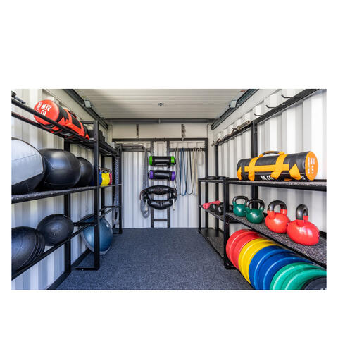 Treningsutstyr til Fitness Container Variert utstyr til 10ft container