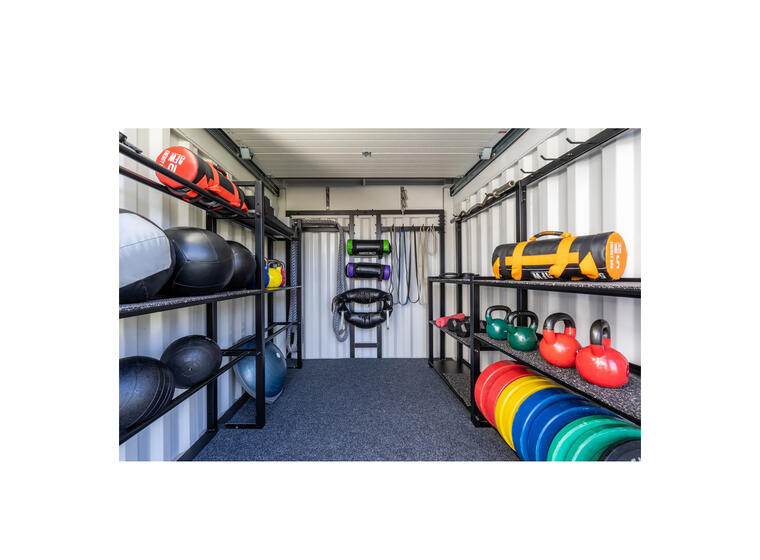 Treningsutstyr til Fitness Container Variert utstyr til 10ft container 