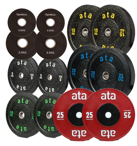 Vektskive sett 1,25-25 kg 14 vektskiver totalt