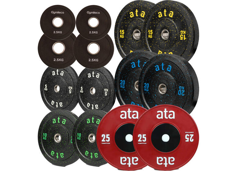 Vektskive sett 1,25-25 kg 14 vektskiver totalt 