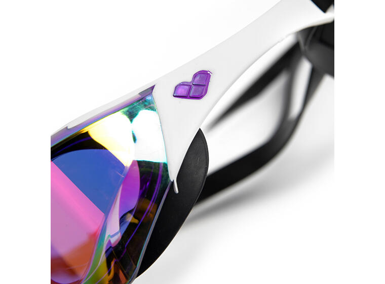 Cobra Edge Swipe Mirror Svømmebrille Arena | Lilla speil/Hvit | Racing brille 