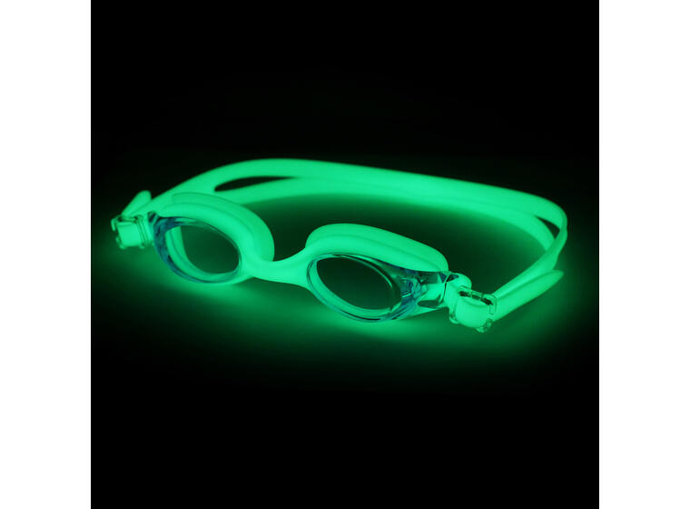 FlowGlow Svømmebrille barn og junior FINIS 4-12 år | Grønn | Lyser i mørket 