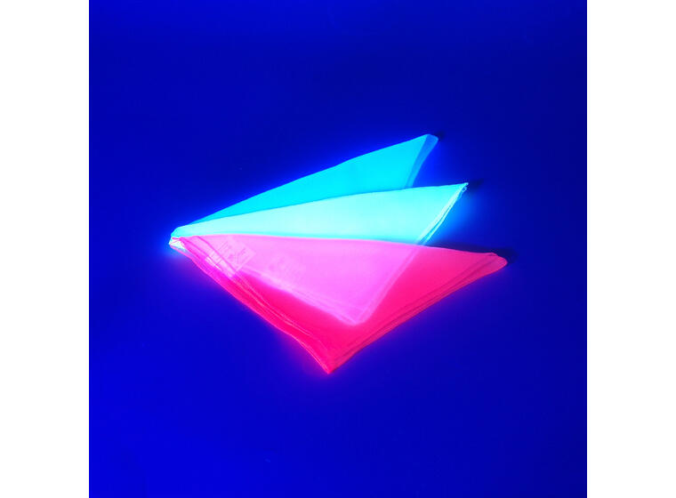 MB Sjongleringsskjerf UV | 60x60 cm 3 stk | Fluoriserende 