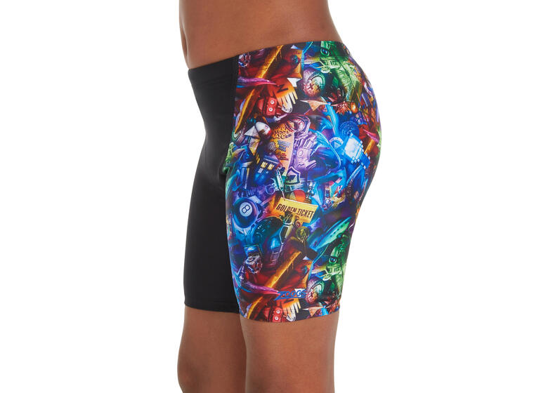 Reflection Volt Jammer Badebukse 116cm Zoggs | Svart/Flerfarget | Ecolast 