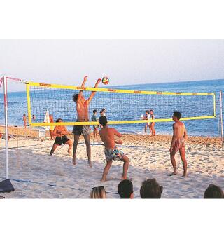 Sandvolleyballnett SunVolley Standard 8,5 m | 4-punkts oppheng