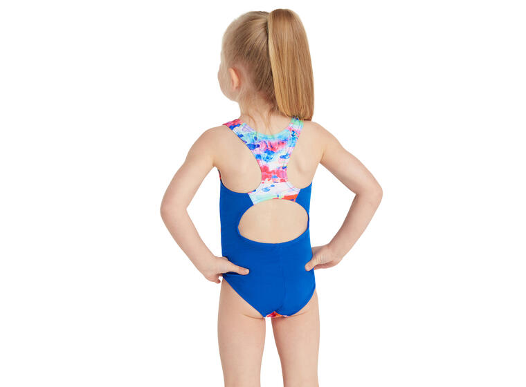 Sea Wash Crossback Badedrakt 98cm Zoggs | Blå/Flerfarget | Ecolast 