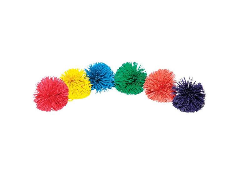Sjongleringsballer Spordas PomPom 6 stk | 10 cm Koosh baller 