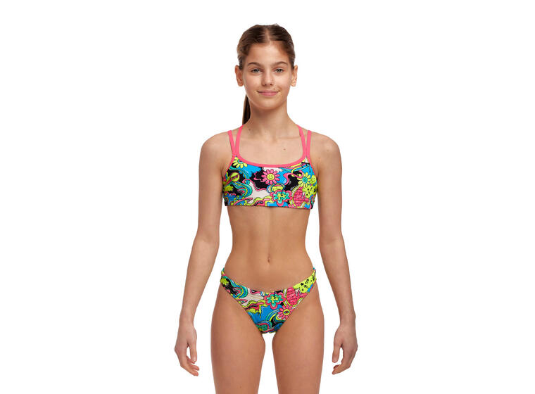 Smash Mouth Bikini jr 128cm Funkita | Criss Cross Two Piece