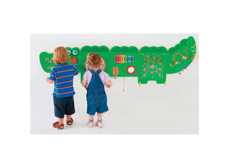 Veggpanel Krokodille Aktivitetsvegg 5 elementer | 187cm  x 61cm  x 16cm 