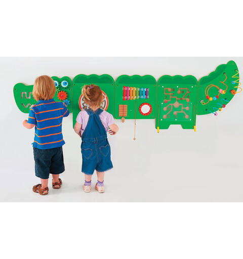 Veggpanel Krokodille Aktivitetsvegg 5 elementer | 187cm  x 61cm  x 16cm