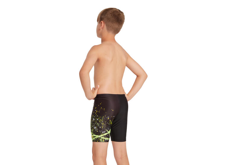 Wired Lime Mid Jammer Badebukse jr 116 Zoggs | Svart/Lime | Ecolast 