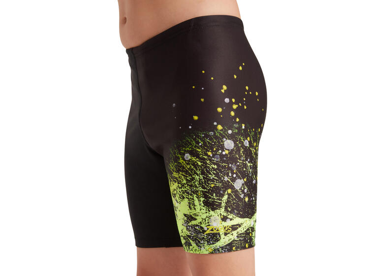 Wired Lime Mid Jammer Badebukse jr 116 Zoggs | Svart/Lime | Ecolast 