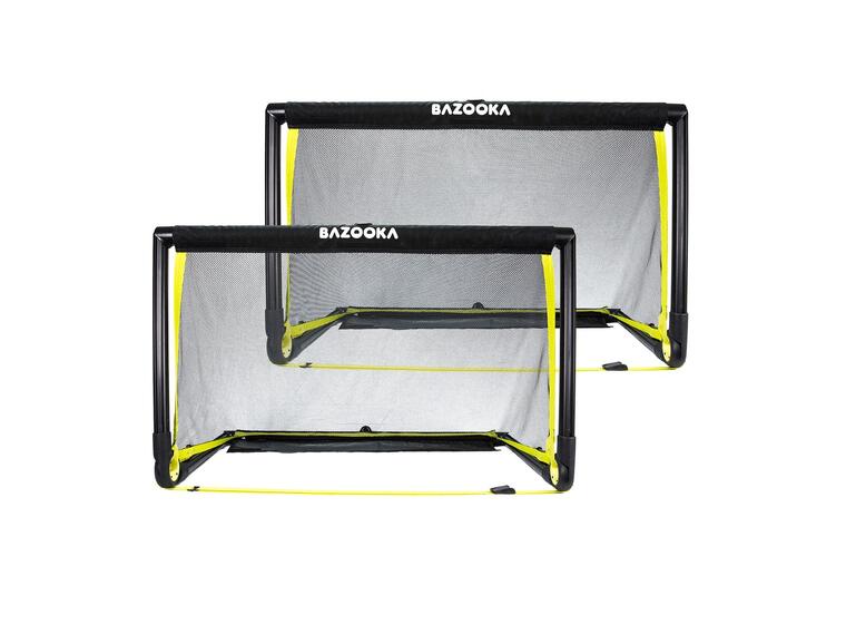 BazookaGoal XL | 150X90 cm |  2 stk 3v3 Fotballmål - Sammenleggbart minimål 