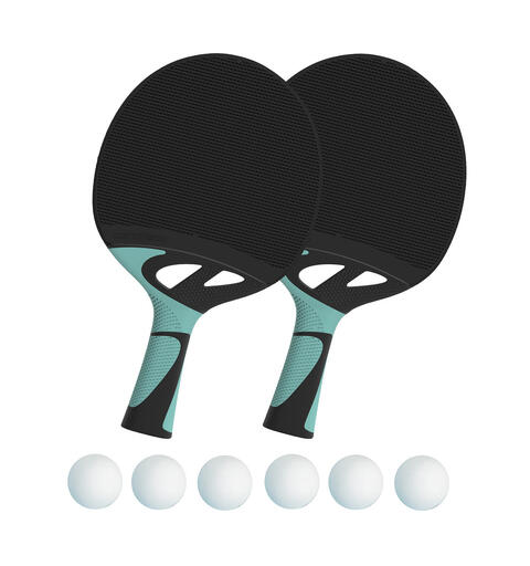 Bordtennissett Cornilleau Tacteo 30 2 uteracketer | 6 baller | Fritid