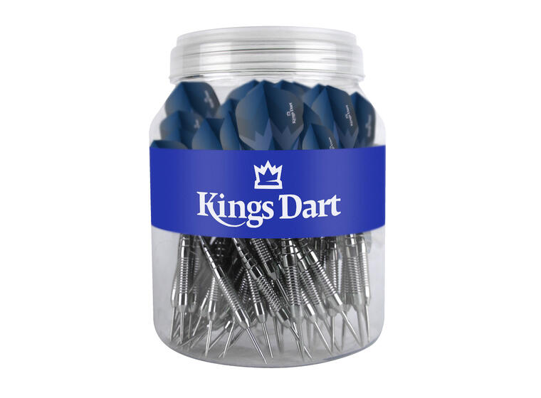 Dartpiler Kings Dart Steeltip (50) 20 gram | til tradisjonell dart | Blå 