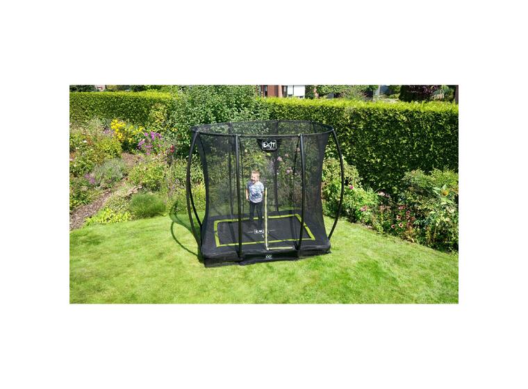 EXIT Silhouette bakketrampoline 153 x 214 cm | Svart | Sikkerhetsnett 