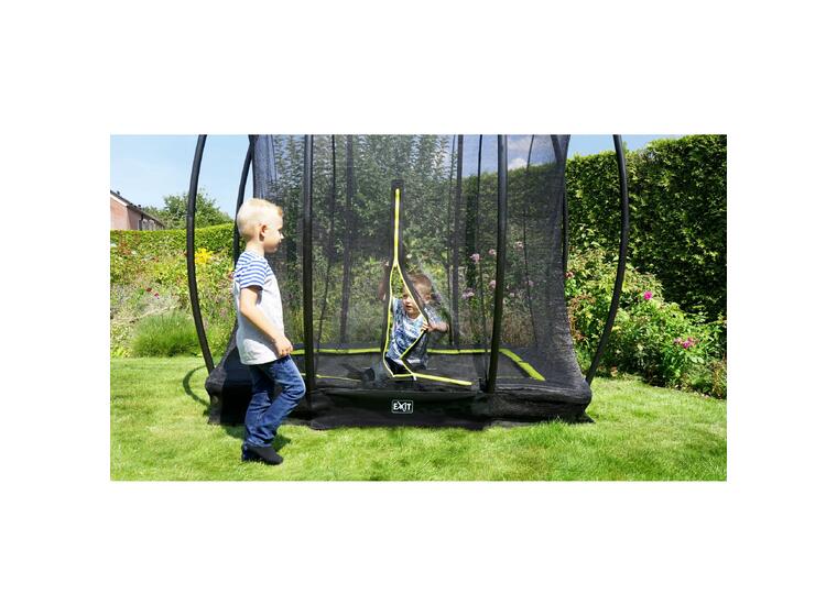 EXIT Silhouette bakketrampoline 153 x 214 cm | Svart | Sikkerhetsnett 