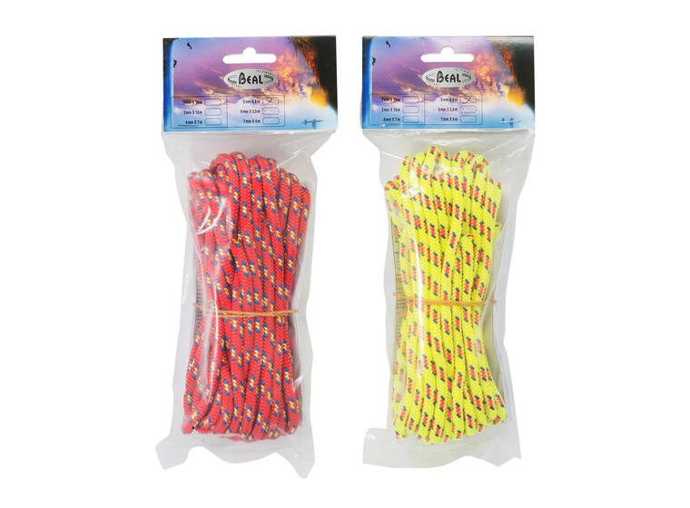 Hjelpetau Beal 5 mm x 120m | Gul Klatring | Statisk tau 