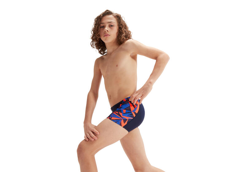 Hyperboom Aquashort Badebukse jr 164 Speedo | Marine/Oransje | Endurance10 