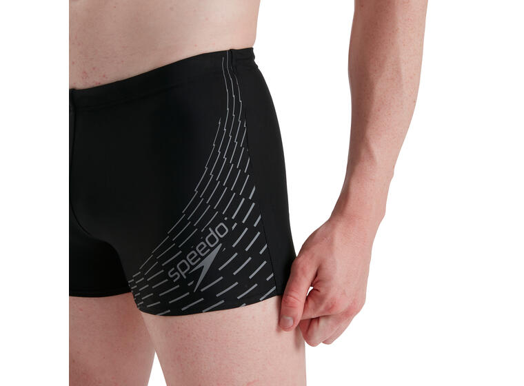 Medley Logo Aquashort Badebukse 42 Speedo | Svart/Grå | ECO EnduraFlex 