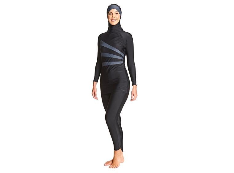 Meelup Modesty Suit Burkini Badedrakt 44 Zoggs | Svart | Elastomax 
