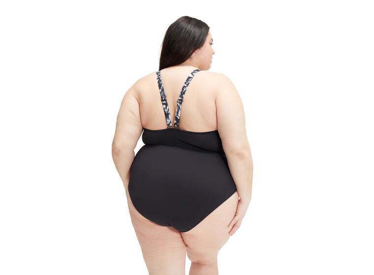 OrchidLustre Plus Size Badedrakt 52 Speedo | Svart | ECO Shape Comprex 