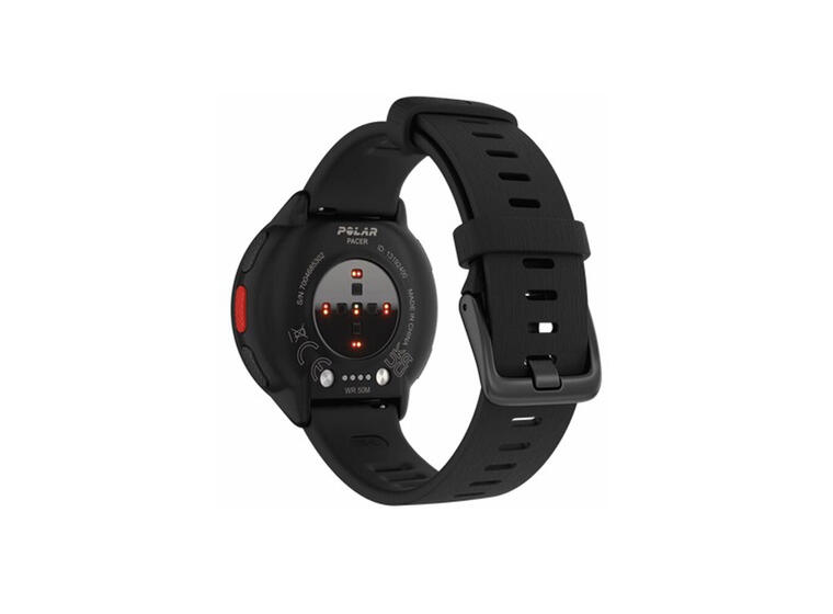 Pulsklokke Polar Pacer Night Black Løpeklokke | Strl S-L 