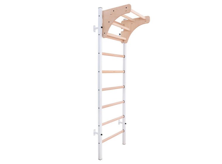 Ribbevegg BenchK 211W Hvit Pull-up stativ 
